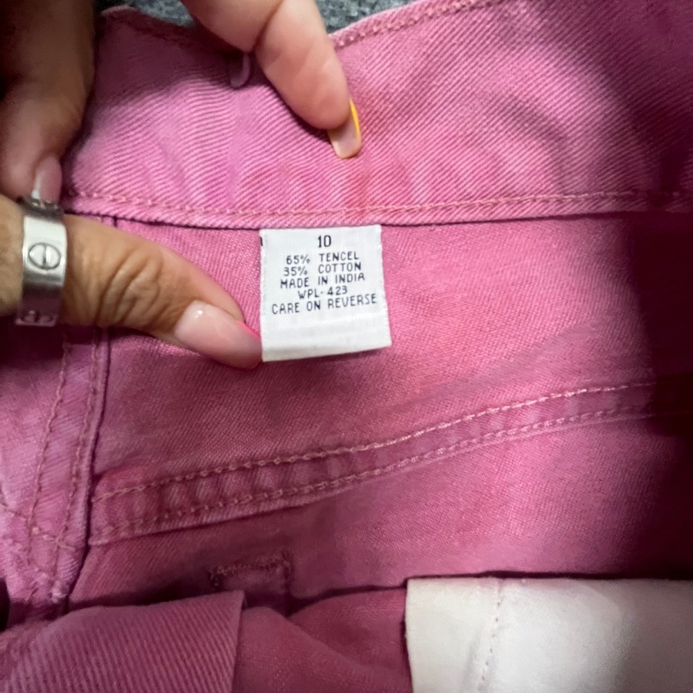 Levi's Shorts Womens Size 10 Pink Tencel Cotton 550 Relaxed Fit Denim Casual - Picture 6 of 9